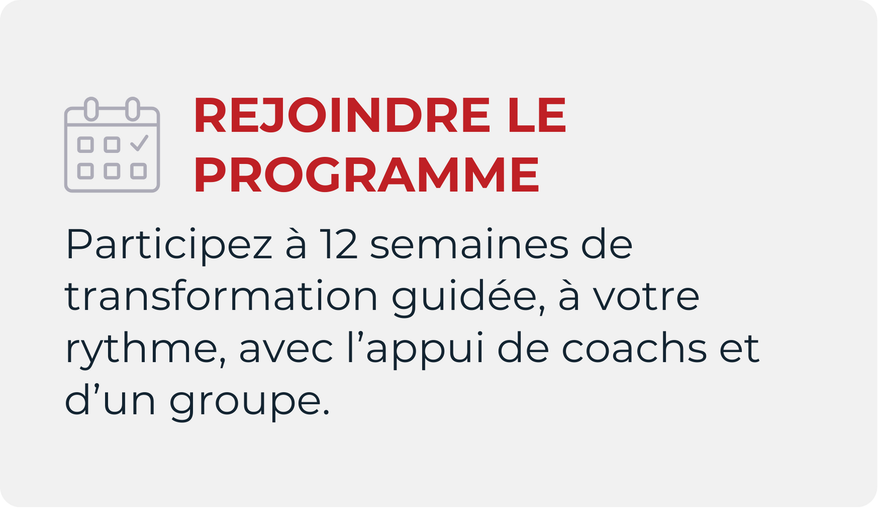 rejoindre le programme
